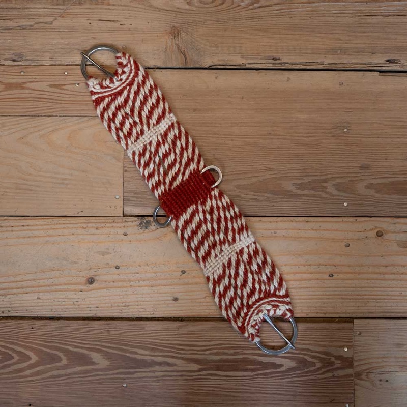 Selina Pool 26 Red/White Mohair Cinch