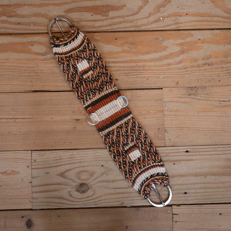 Selina Pool 27 Orange/Brown/Tan Mohair Cinch