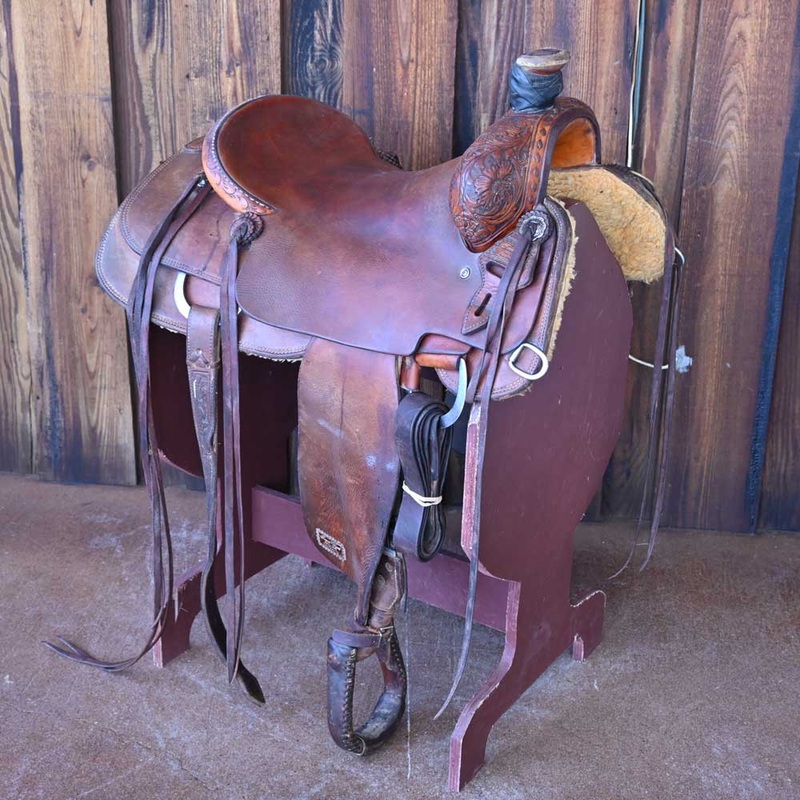 16.5 USED TRENT WARD RANCH CUTTER SADDLE