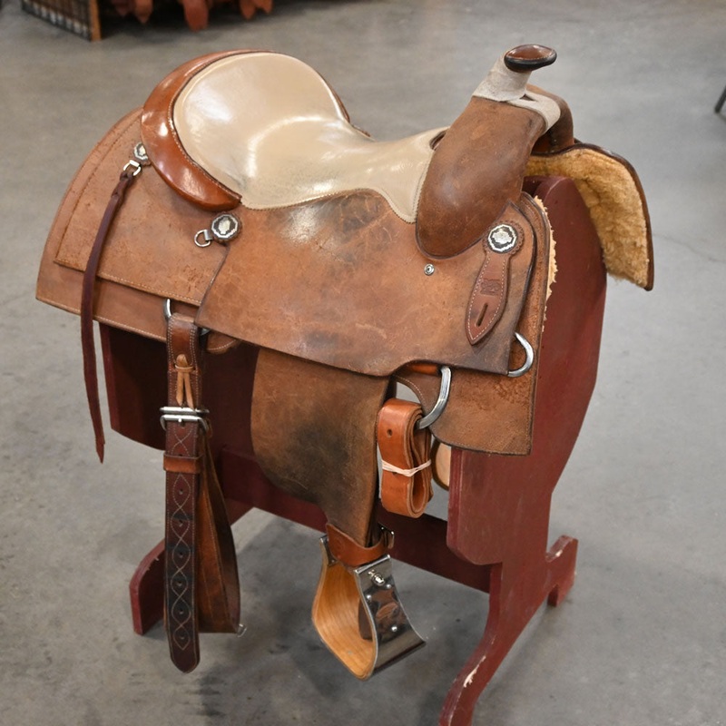 15 USED BURNS COW HORSE SADDLE