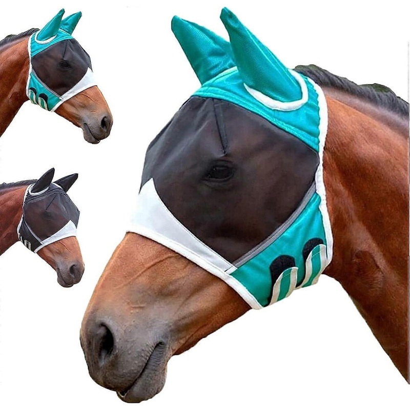 Compare (as show, one size) horse fly mask size s size uv protection horse mosquito mask with ears breathable products from over 25,000 stores