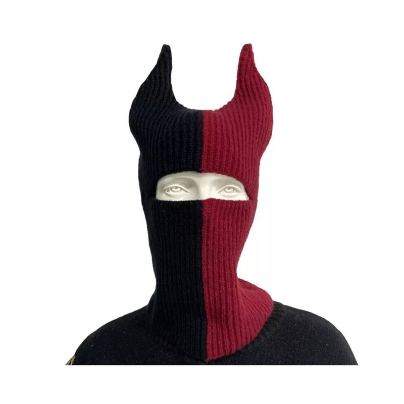Compare boys black,red (black red) knit autumn ox horn hat teenagers keeping warm protecting ear hat windproof products from over 25,000 stores