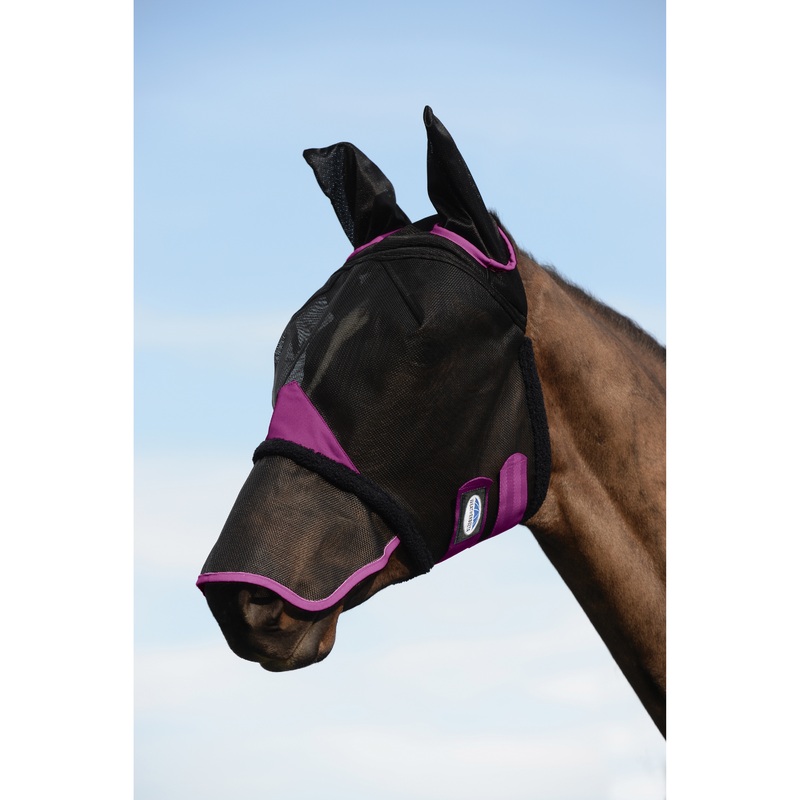 Compare weatherbeeta noir horse anti-fly mask in durable mesh with ear and muzzle protection comfitec deluxe small products from over 25,000 stores