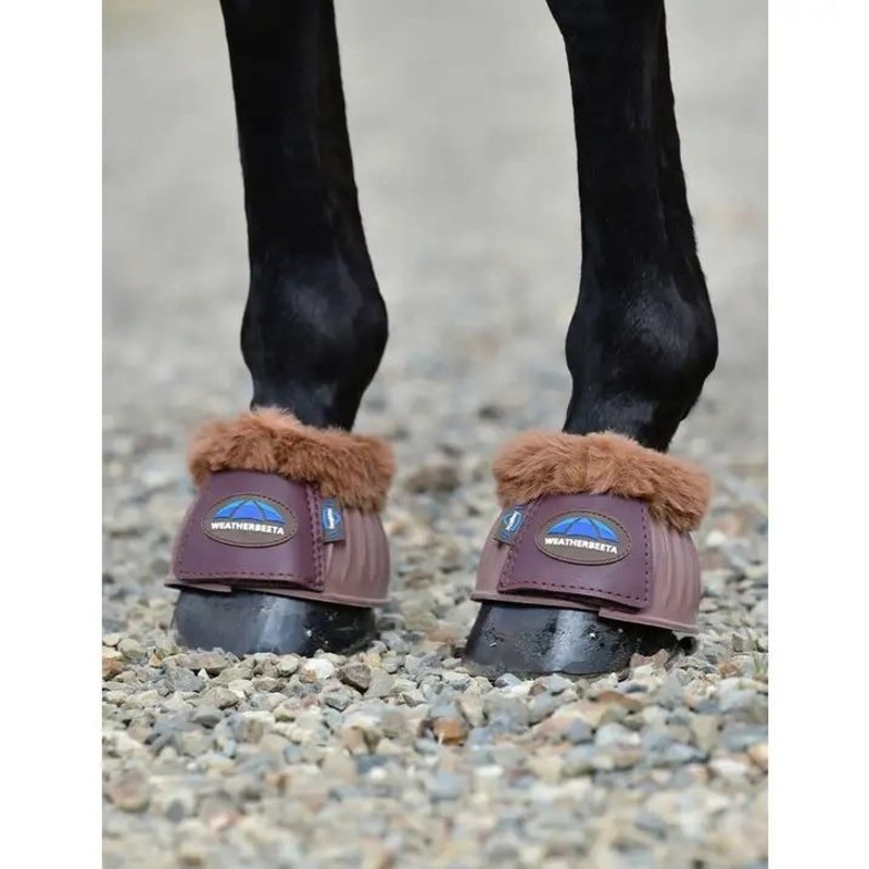 Compare weatherbeeta tough-tec prime fleece trim rubber bell boots – / brown small products from over 25,000 stores