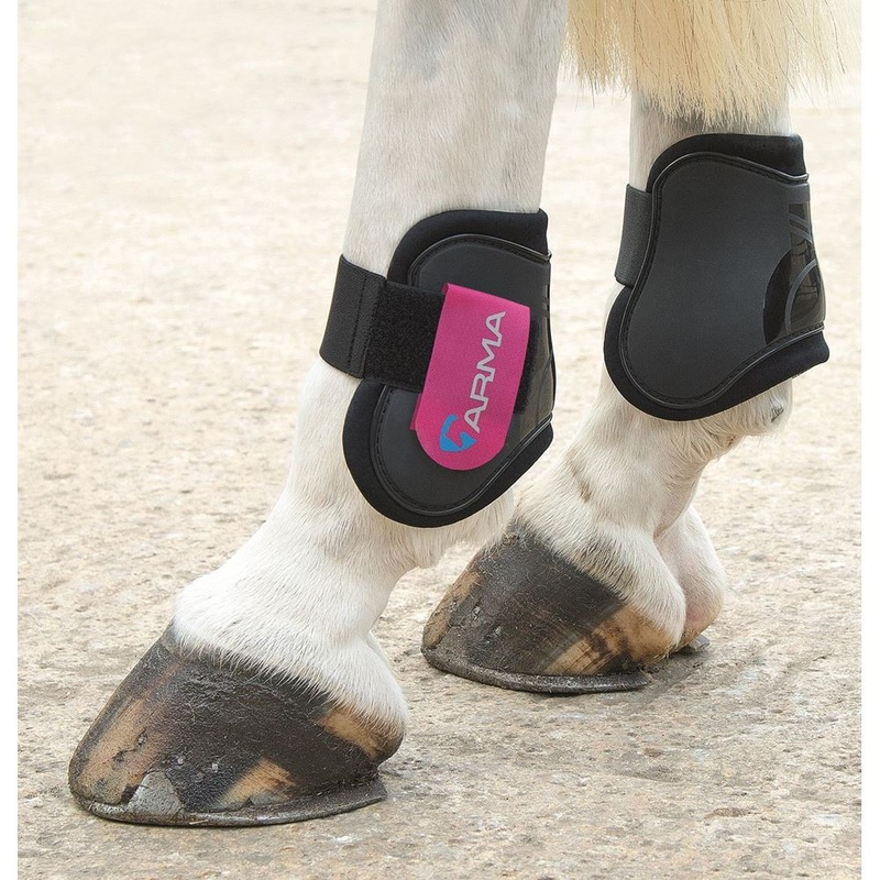 Compare arma shires fetlock boots /raspberry – pony/cob black products from over 25,000 stores