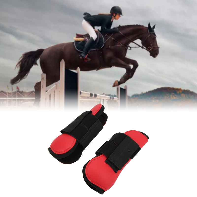 Compare 1 pair horse tendon boots soft prevent slipping easy to stick pu shell horse fetlock boots for horsesred front legs medium products from over 25,000 stores
