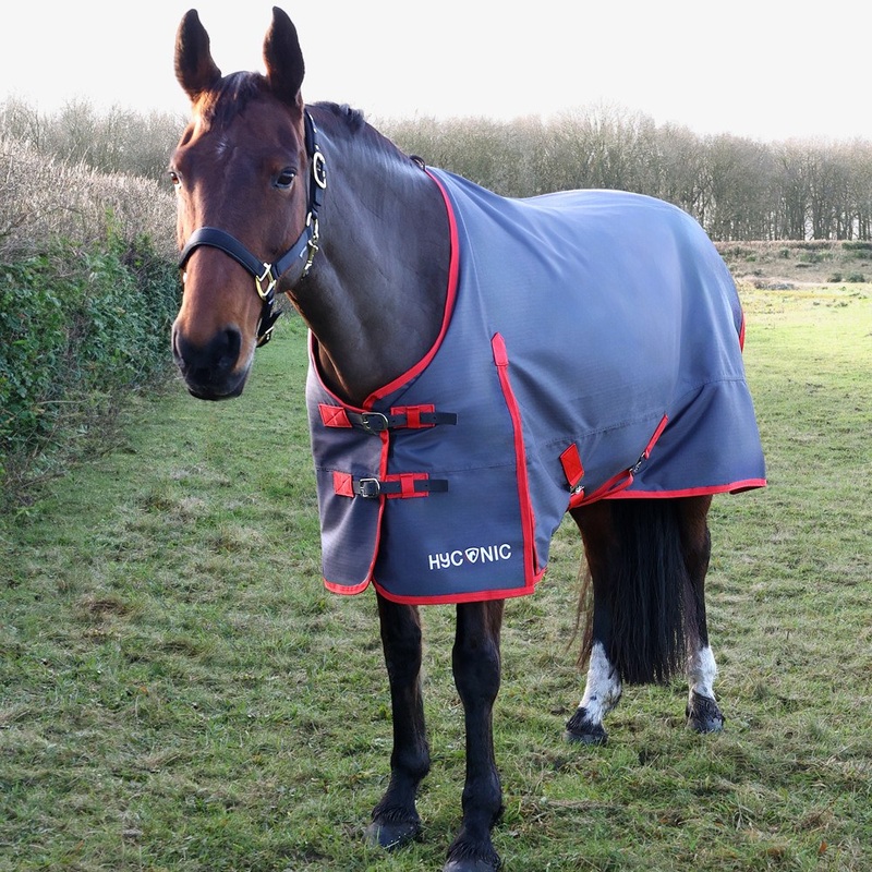 Compare hyconic charcoal/red 0g turnout rug 4’6 products from over 25,000 stores
